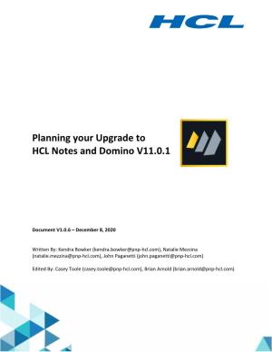 Planning Your Upgrade to HCL Notes and Domino V11.0.1