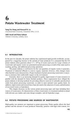 Potato Wastewater Treatment
