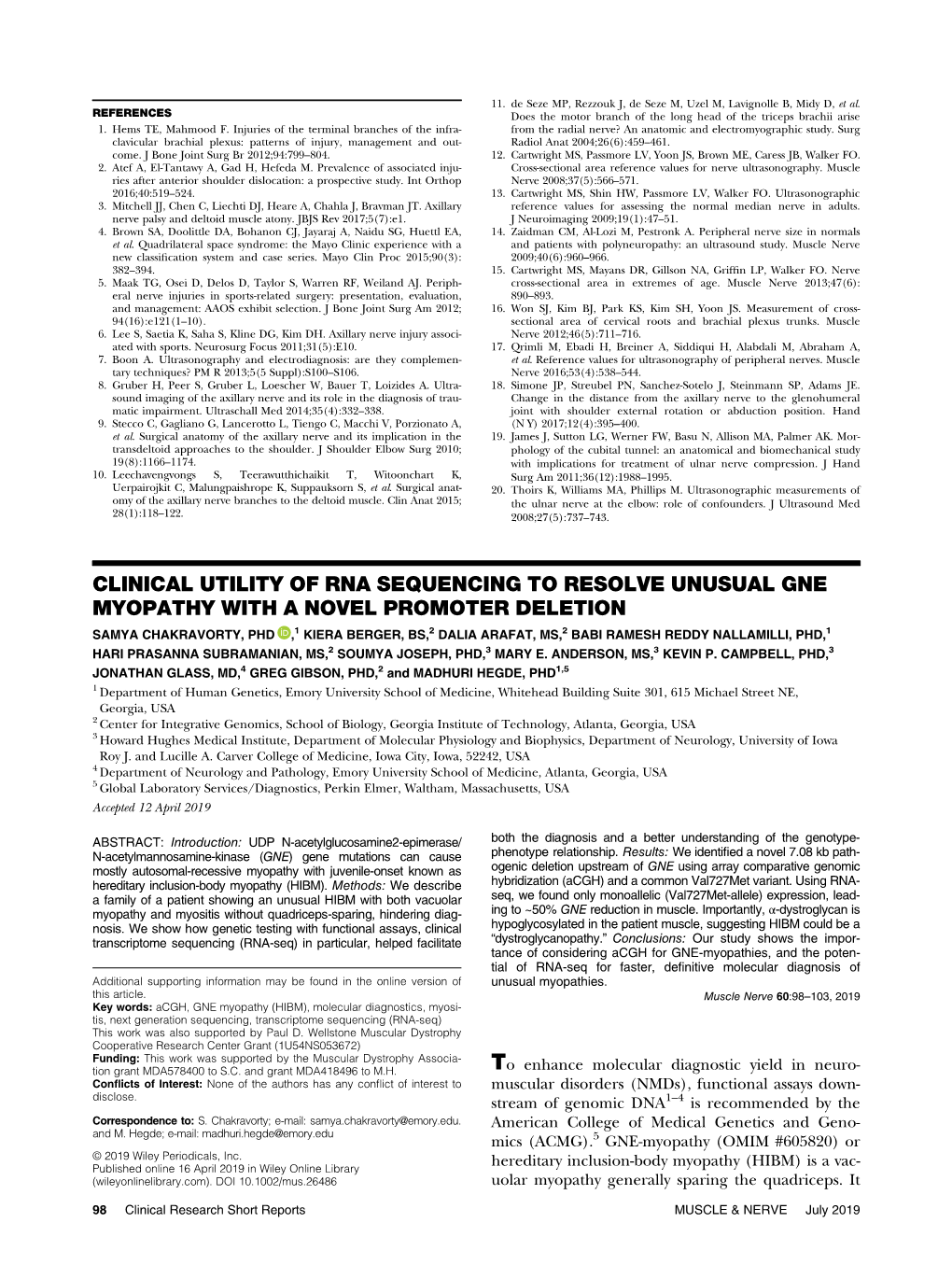 Clinical Utility of RNA Sequencing to Resolve Unusual GNE Myopathy with a Novel Promoter Deletion