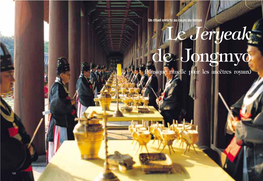 Le Jeryeak De Jongmyo (Musique Rituelle Pour Les Ancêtres Royaux)