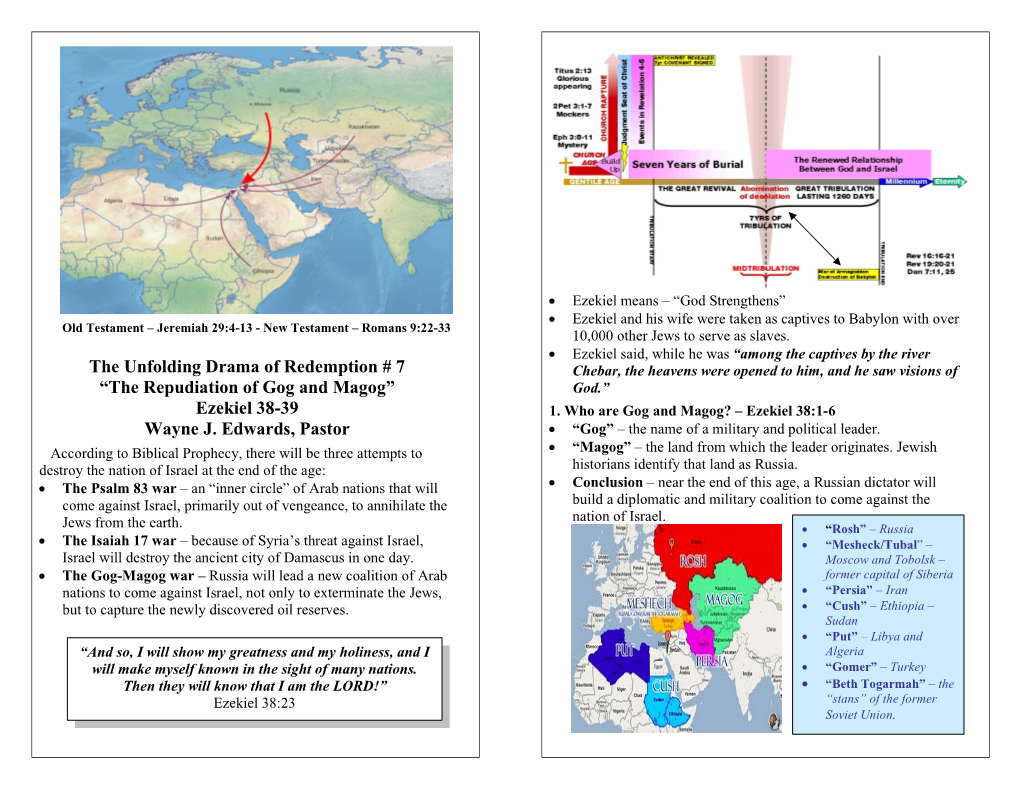 “The Repudiation of Gog and Magog” Ezekiel 38-39 Wayne J. Edwards