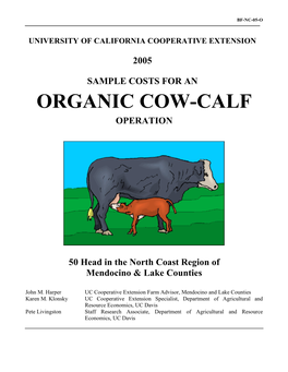Organic Cow-Calf Operation