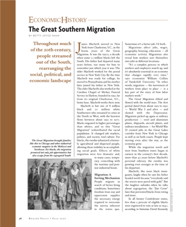 The Great Southern Migration by BETTY JOYCE NASH