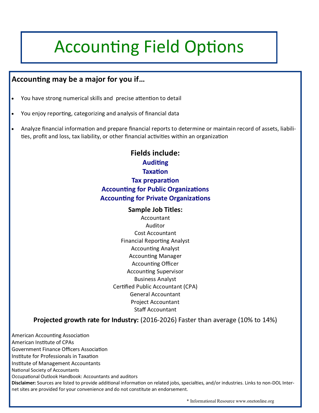 Accounting Student Guide