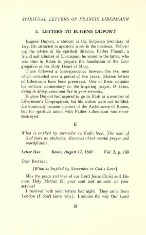 Spiritual Letters of Francis Libermann