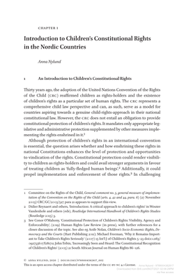 Children's Constitutional Rights in the Nordic Countries