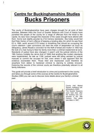 Bucks Prisoners