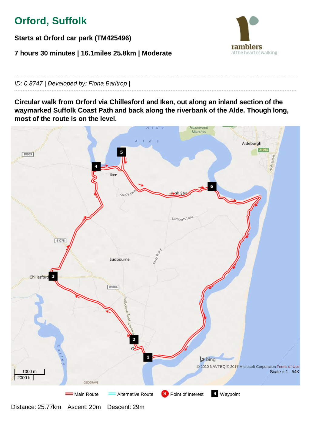 Ramblers Routes by Fiona Barltrop a Walk in the Vicinity of Iken Barns