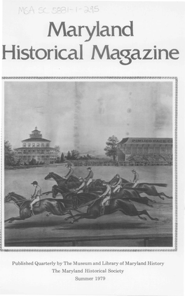 Maryland Historical Magazine, 1979, Volume 74, Issue No. 2