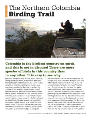 Northern Colombia Birding Trail—1­ Above: Perija Mountains