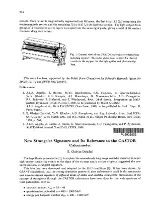 New Strangelet Signature and Its Relevance to the CASTOR Calorimeter