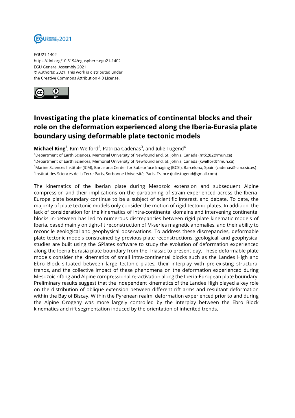 Investigating the Plate Kinematics of Continental Blocks and Their Role On