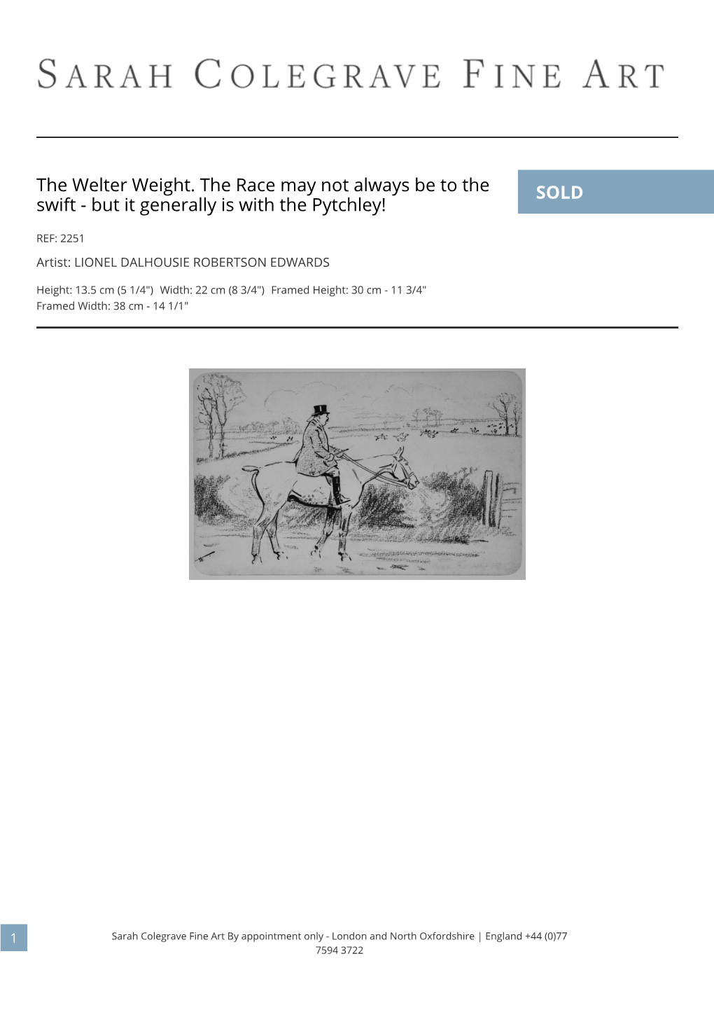 The Welter Weight. the Race May Not Always Be to the Swift