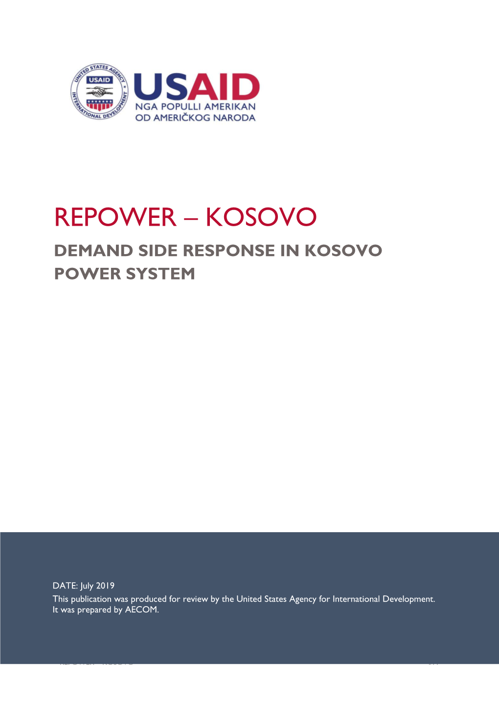 Repower – Kosovo Demand Side Response in Kosovo Power System