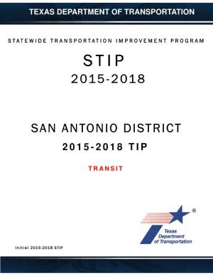 San Antonio District FY 2015-2018 Transit