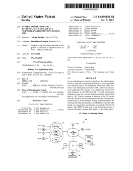 (12) United States Patent (10) Patent No.: US 8,599,838 B2 Buckley (45) Date of Patent: Dec