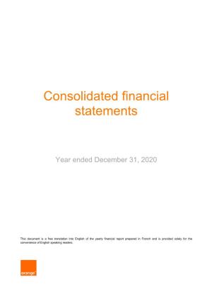 Consolidated Financial Statements 2020 2