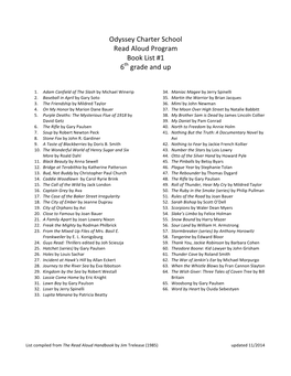 Read Aloud 6Th and Older Book List