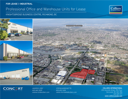 Professional Office and Warehouse Units for Lease KNIGHTSBRIDGE BUSINESS CENTRE, RICHMOND, BC