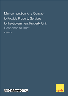 Mini-Competition for a Contract to Provide Property Services to the Government Property Unit Response to Brief