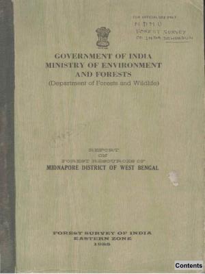 GOVERNMENT OJ? INDI4:\ MINISTRY of ENVII{ONMENT and FOR}1~STS (Department of Forests and Wildlife)