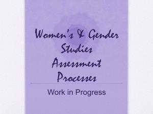 Women's & Gender Studies Assessment Processes
