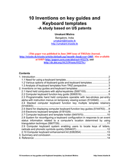 10 Inventions on Key Guides and Keyboard Templates-Arxiv.D…