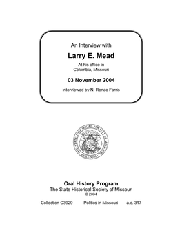 Larry E. Mead