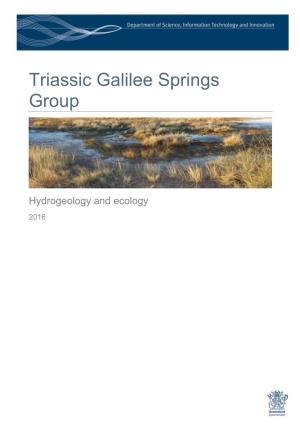 Triassic Galilee Springs Group