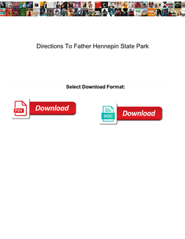 Directions to Father Hennepin State Park
