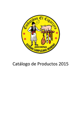 Catálogo De Productos 2015