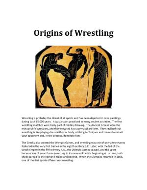 Origins of Wrestling