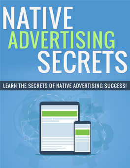 Native Advertising Secrets