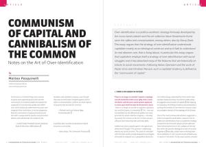 Communism of Capital and Cannibalism of the Common