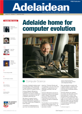 Adelaidean NEWS from the UNIVERSITY of ADELAIDE