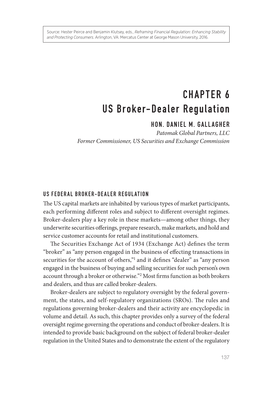 CHAPTER 6 US Broker- Dealer Regulation