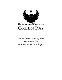 Limited Term Employment Handbook for Supervisors and Employees