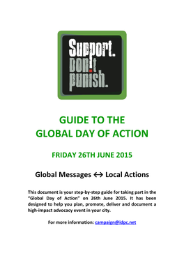 Guide to the Global Day of Action
