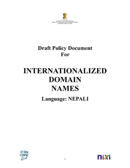 Internationalized Domain Names-Hindi
