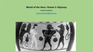 World of the Hero: Homer's Odyssey
