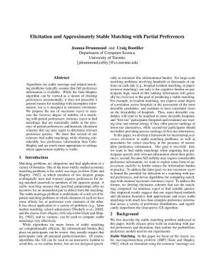 Elicitation and Approximately Stable Matching with Partial Preferences