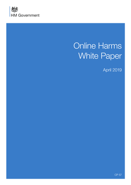 Online Harms White Paper