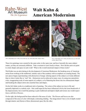 Walt Kuhn & American Modernism