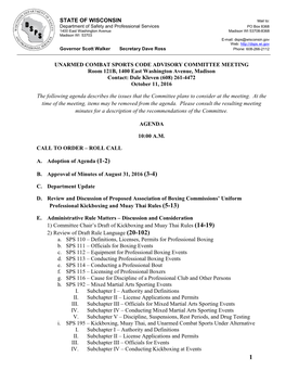 Medical Examining Board Agenda