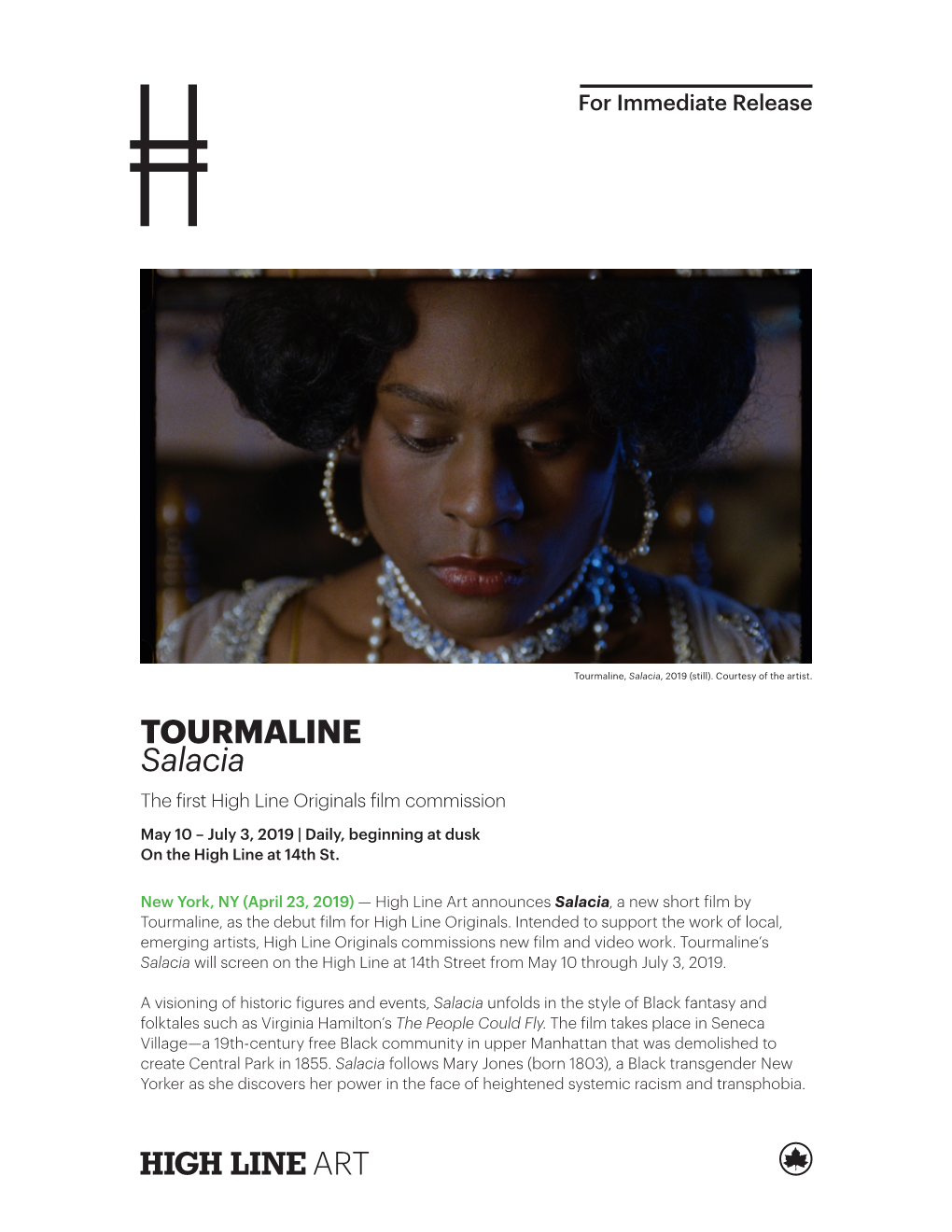 TOURMALINE Salacia the First High Line Originals Film Commission