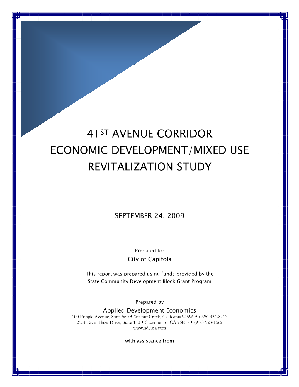 41St Avenue Corridor Economic Development