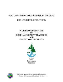 Pollution Prevention/Good Housekeeping