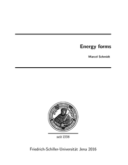 Energy Forms