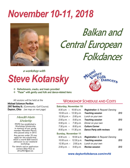 Balkan and Central European Folkdances