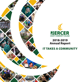 2018-2019 Annual Report IT TAKES a COMMUNITY EXECUTIVE OFFICERS LETTER from the PRESIDENT